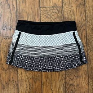 Lululemon Black & White Tennis Skirt